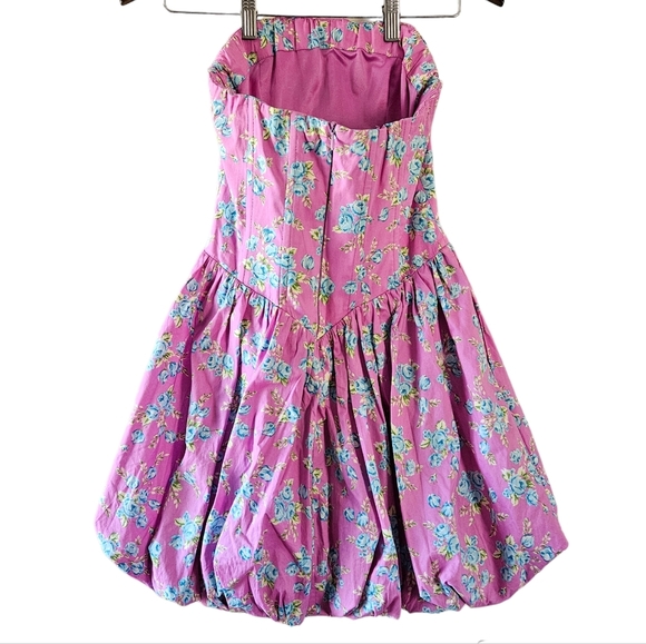 Zara Blogger Favorites Floral Corsetry Inspired Jumpsuit Mini Dress Pink Size S. - Picture 12 of 16